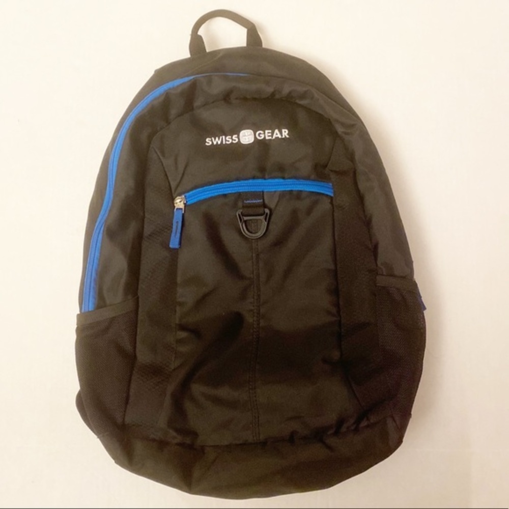 Swiss Gear Backpack Black Blue Tablet Pocket